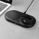 2in1 Baseus Planet wireless induction charger for smartphone + Apple Watch 24W - Black
