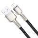 Baseus Cafule USB - Lightning kabelis 2.4A 1m - Juodas 