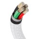 Baseus Cafule USB - Lightning cable 2.4A 1m - White