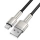 Baseus Cafule USB - Lightning laidas 2.4A 2m - Juodas