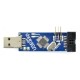 Programatorius AVR suderinamas su USBasp ISP + IDC juosta - mėlynas