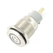 ON-OFF bistable switch - PBW-16APP - 2A/250V - flat green