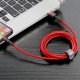 Baseus Cafule USB Lightning kabelis 2.4A 1m - Juoda / Raudona