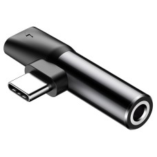 Baseus Audio Adapter USB-C to Jack 3.5mm + USB-C - Black