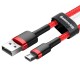 Baseus Cafule Micro USB kabelis 1.5A 2m - Raudonas