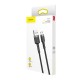 Baseus Cafule Micro USB kabelis 1.5A 2m - Pilkas / Juodas
