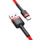 Baseus Cafule USB-C kabelis 3A 0.5m - Raudonas