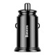 Baseus Circular automobilinis įkroviklis 2xUSB QC3.0 5A 30W - Juodas
