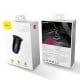 Baseus Circular automobilinis įkroviklis 2xUSB QC3.0 5A 30W - Juodas