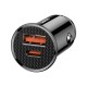 Baseus Circular automobilinis įkroviklis PD QC4.0 + 5A 30W - Juodas