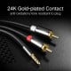 UGREEN AV116 cable AUX 3.5mm - 2RCA Cinch 3m - Black