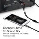 UGREEN AV116 cable AUX 3.5mm - 2RCA Cinch 3m - Black