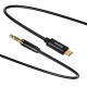 Baseus Yiven audio kabelis USB-C į 3.5mm AUX 1.2m - Juodas