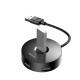 Baseus Hub 4in1 USB - USB 3.0 + 3x USB 2.0 15cm - Juodas