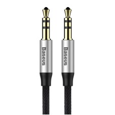 Base Yiven 3.5mm AUX cable 1m - Black / Silver