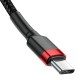 Baseus Cafule kabelis USB-C PD 2.0 QC 3.0 60W 2m - Juodas / Raudonas