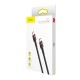 Baseus Cafule cable USB-C PD 2.0 QC 3.0 60W 2m - Black / Red