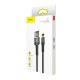 Baseus Cafule Double-sided USB Lightning Cable 1.5A 2m - Grey / Black