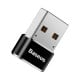 Baseus USB-C – USB-A adapter 3A – Black