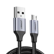 UGREEN micro USB kabelis QC 3.0 2.4A 1.5m - Juodas