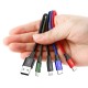 Baseus USB kabelis 4in1 USB-C / Lightning / 2x Micro 3.5A 1.2m - Juodas