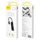 Baseus L52 garso adapteris iš Lightning į 3.5mm ir 2x Lightning - juodas