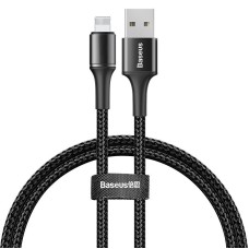 Baseus Halo Lightning cable with LED lamp 2.4A 0.5m - Black