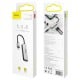 Baseus L52 audio adapter Lightning to 3.5mm and 2x Lightning - Silver