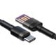 Baseus Cafule USB-C cable Huawei SuperCharge QC 3.0 5A 1m - Black / Gray