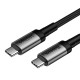 Baseus Cafule USB-C Cable PD 3.1 10Gbps 100W 4K 1m - Black / Grey