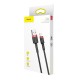 Baseus Cafule USB - Lightning cable 2.4A 0.5m - Red - Black