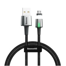 Magnetinis Baseus Zinc Micro USB kabelis 2.4A 1m - Juodas