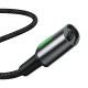 Magnetinis Baseus Zinc Micro USB kabelis 2.4A 1m - Juodas