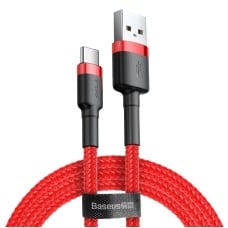 Baseus Cafule USB-C kabelis 2A 3m - Raudonas