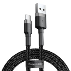 Baseus Cafule USB-C kabelis 2A 3m - Juodas / Pilkas