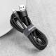 Baseus Cafule USB-C kabelis 2A 3m - Juodas / Pilkas
