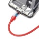 Baseus Data Faction 3in1 Cable Type C / Lightning / Micro 3.5A 1.2m - Red