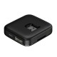 Baseus Fully folded portable 4-in-1 USB HUB (USB A to USB2.0*4 with power supply) - Black