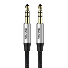 Base Yiven audio 3.5mm AUX cable 1.5m - Black / Silver