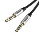 Baseus Yiven audio 3.5mm AUX kabelis 1.5m - Juodas / Sidabrinis