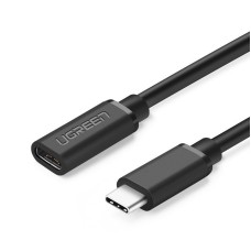 UGREEN USB Type C 3.1 Male to Female Cable Nickel Plating 0.5m - Black