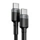 Baseus Cafule PD2.0 100W fast charging USB For Type-C cable 20V 5A 2m - Grey / Black