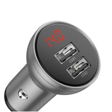 Baseus Automobilinis įkroviklis 2xUSB 4.8A 24 W - Sidabrinis 