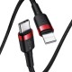 Baseus Cafule Cable Type-C to iP PD 18W 1m - Red / Black