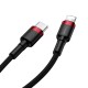 Baseus Cafule Cable Type-C to iP PD 18W 1m - Red / Black