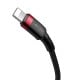 Baseus Cafule Cable Type-C to iP PD 18W 1m - Red / Black