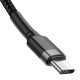 Baseus Cafule PD2.0 60W flash charging USB For Type-C cable 20V 3A 2m - Grey / Black