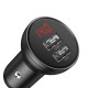 Baseus Digital Car Charger 24W with 3-in-1 Cable USB 1.2M