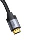 Baseus Enjoyment Series VGA Male To HDMI Male Cable 1m - Dark gray
