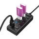 USB 3.0 šakotuvas, Orico su jungikliais, 5x USB (juodas) 
